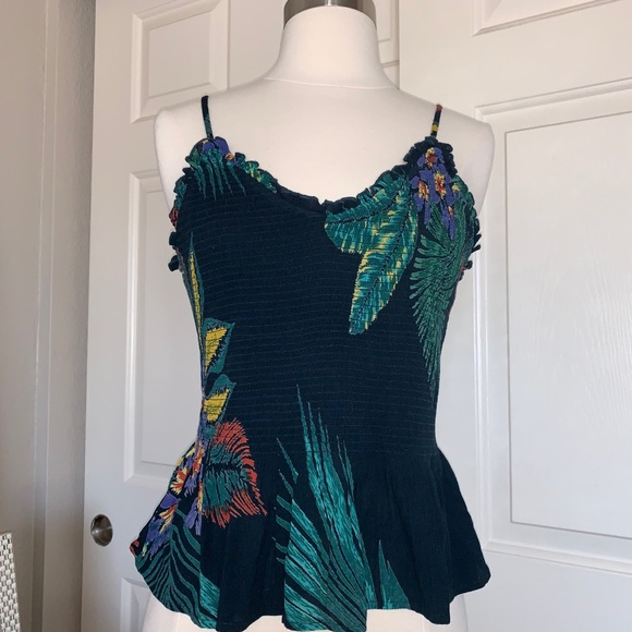 🍓Patrons of Peace Tropical Peplum top NWT - Picture 10 of 16